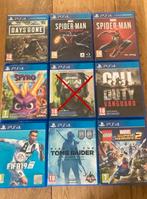 8 PS4 Games - Days Gone, Spider-Man, Spyro, COD, FIFA, Online, Gebruikt, 1 speler, Vanaf 16 jaar