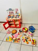 Houten keuken voor kinderen met accessoires, Speelkeuken-accessoire, Gebruikt, Hout, Ophalen