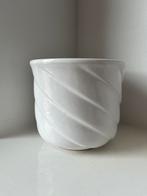 Mooie witte bloempot West Germany, Tuin en Terras, Bloempotten, Ophalen of Verzenden, Zo goed als nieuw
