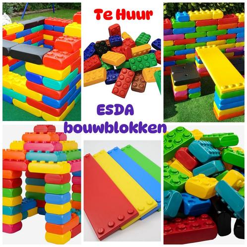 Te Huur Esda Mega speelblokken, Hobby en Vrije tijd, Feestartikelen | Verhuur, Nieuw, Overige, Ophalen
