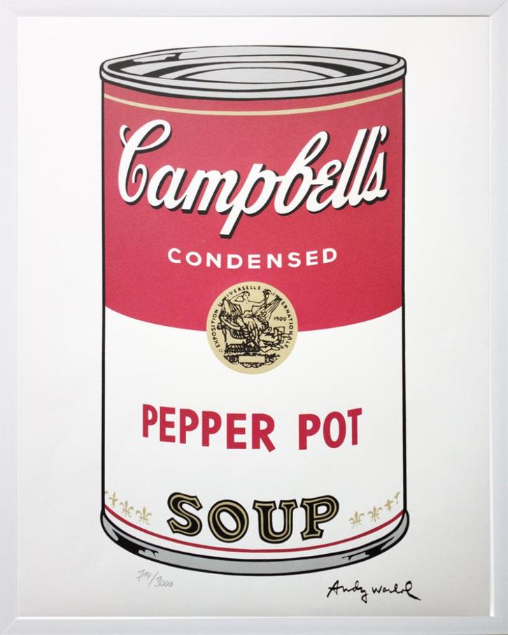 Andy Warhol - Campbell's Pepper Pot Soup (Carnegie Museum), Antiek en Kunst, Kunst | Litho's en Zeefdrukken, Ophalen of Verzenden