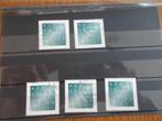 2001 - 5 rouwzegels (957d), Postzegels en Munten, Postzegels | Nederland, Verzenden, Gestempeld