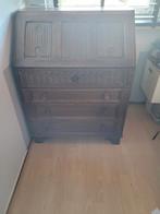 Mooie oude secretair met veel opbergruimte en bureau blad, Ophalen, Zo goed als nieuw