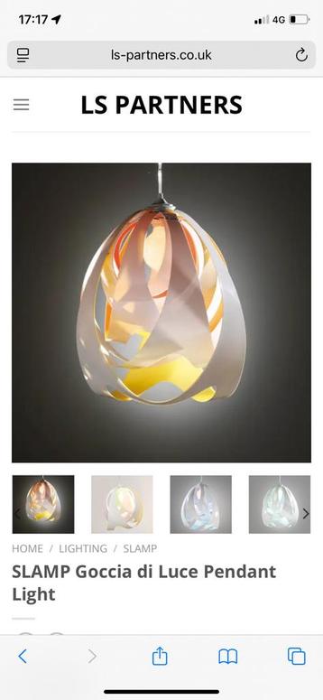 Design SLAMP GOCCIA DI LUCE HANGLAMP 2 stuks oranje wit geel beschikbaar voor biedingen