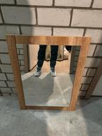 Houten Badkamerspiegel, Gebruikt, Ophalen of Verzenden, Minder dan 100 cm, Rechthoekig