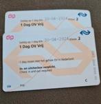 NS dagkaarten, Tickets en Kaartjes, Algemeen kaartje, Nederland, Trein, Twee personen