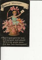 Wateringen Groeten uit waar t U goed gaat in het leven 1909, Verzenden, Voor 1920, Gelopen, Zuid-Holland