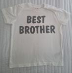 Best brother t-shirt wit maat 86 baby kleding gender tshirt, H&M, Zo goed als nieuw, Shirtje of Longsleeve, Verzenden