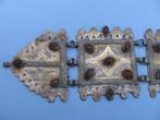 Antieke sier gordel met carneool steen - 19e eeuw, Ophalen of Verzenden