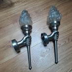 Set fakkellampen wandlamp 45cm Frankrijk, Antiek en Kunst, Ophalen of Verzenden