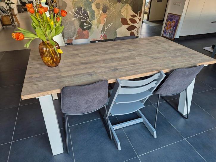 Houten eettafel henders & hazel, Huis en Inrichting, Tafels | Eettafels, Gebruikt, 50 tot 100 cm, 150 tot 200 cm, Vijf personen of meer