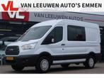 Ford Transit 350 2.2 TDCI L2H2 DC Trend, Auto's, Bestelauto's, Euro 5, Gebruikt, Zwart, 4 cilinders
