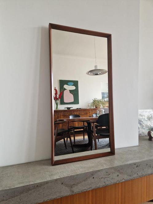Vintage midcentury spiegel, Huis en Inrichting, Woonaccessoires | Spiegels, Zo goed als nieuw, 50 tot 75 cm, Minder dan 100 cm
