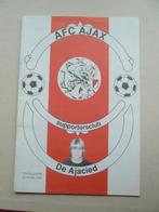 Blaadje  Ajax  Supportersclub De Ajacied, Ophalen of Verzenden, Zo goed als nieuw, Ajax, Boek of Tijdschrift
