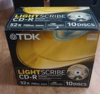 TDK CD-R 80, Computers en Software, Beschrijfbare discs, Ophalen of Verzenden, Nieuw, Lightscribe