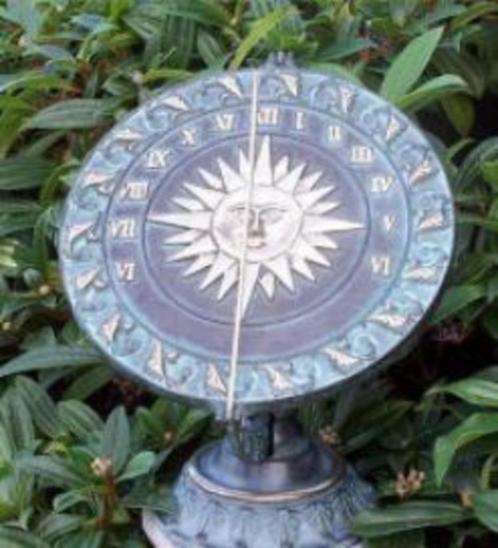 bronzenbeeld / zonnewijzer, Tuin en Terras, Zonnewijzers, Nieuw, Ophalen
