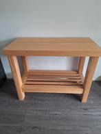 Beuken Sidetable / Bijzettafel, Huis en Inrichting, Tafels | Bijzettafels, Ophalen, Gebruikt, 75 cm of meer, 60 cm of meer