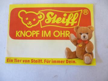 Reclame Oude folder Steiff Knopf Im Ohr zeer goede staat 7bl beschikbaar voor biedingen