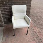 6 leren stoelen, Huis en Inrichting, Stoelen, Ophalen, Wit, Leer, Zo goed als nieuw