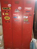 Vintage Metalen Locker Kast - Garage Stijl, Ophalen, Gebruikt, Vintage, Garage