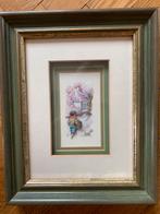 Nostalgische 3D prent Santpoort in brocante lijst, Ophalen of Verzenden