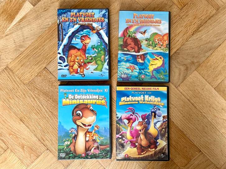 Platvoet en z’n Vriendjes VIII, IX, XI en XIII (8,9,11,13), Cd's en Dvd's, Dvd's | Tekenfilms en Animatie, Zo goed als nieuw, Amerikaans