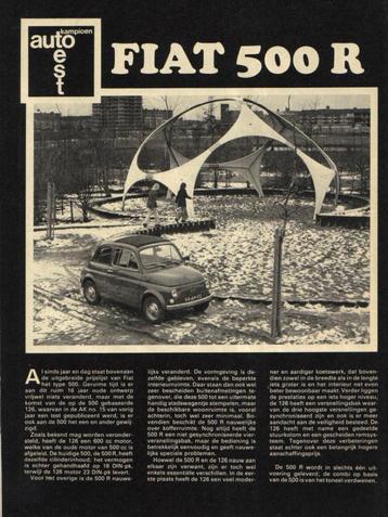 Autokampioen test Fiat 500 R Januari 1974 beschikbaar voor biedingen