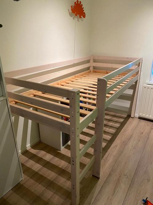 Halfhoogslaper leen bakker, Kinderen en Baby's, Kinderkamer | Stapelbedden en Hoogslapers, Zo goed als nieuw, Hoogslaper, Ophalen