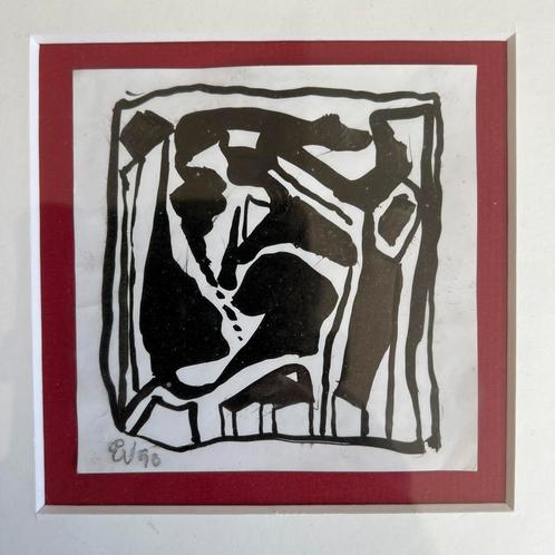 Oginele tekening van Ernst Vijlbrief, Antiek en Kunst, Kunst | Tekeningen en Foto's, Verzenden