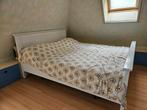 2 persoons bed, Ophalen, Gebruikt, Wit, Tweepersoons