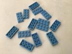 Lego plaat 2x4 midden blauw, Ophalen of Verzenden, Gebruikt, Losse stenen, Lego