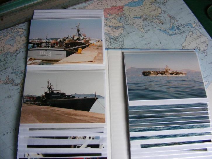 VLIEGKAMPSCHIP en marineschepen - 64x Orginele fo, Verzamelen, Scheepvaart, Zo goed als nieuw, Kaart, Foto of Prent, Motorboot
