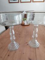 Riviera Maison glazen schaal/pot op voet 2 stuks, Huis en Inrichting, Ophalen of Verzenden, Zo goed als nieuw