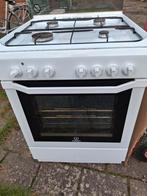 Gasfornuis met elektrische oven, Witgoed en Apparatuur, Fornuizen, Gebruikt, Gas, Vrijstaand, 85 tot 90 cm