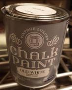 verf potten gebr, kwasten - 2 latex, 1 mat, 1 kleine mat, Doe-het-zelf en Verbouw, Verf, Beits en Lak, Ophalen, Gebruikt, Wit