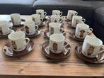 Antieke kop en schotels - klok Set van 14, Antiek en Kunst, Antiek | Servies compleet, Ophalen