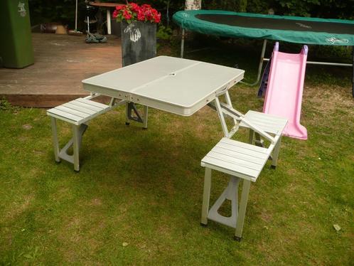 camping eettafelsetje, Caravans en Kamperen, Kampeeraccessoires, Gebruikt, Ophalen