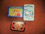 3 blikken trommeltjes  Verkade  D E, Verzenden, Gebruikt, Koek(jes), Verkade