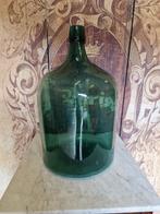 Grote groene vintage vaas 45x85, Ophalen of Verzenden, Minder dan 50 cm, Groen, Glas