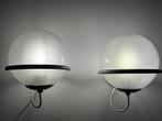 set Gino Sarfatti voor Arteluce wandlampen, Ophalen, Gebruikt, Glas