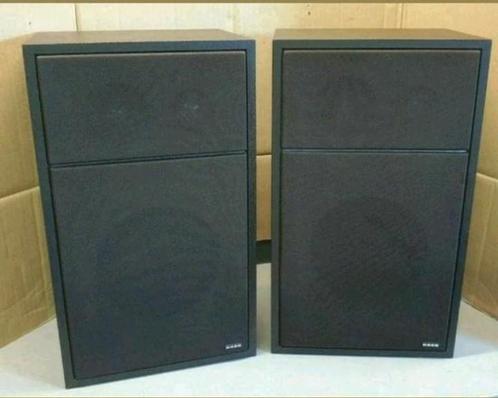 Uher luidsprekers type c-100 3weg, Audio, Tv en Foto, Luidsprekers, Gebruikt, Front, Rear of Stereo speakers, Minder dan 60 watt