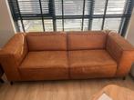 Cognac kleurig bankstel Calvin van Goossens, Ophalen, 250 tot 300 cm, Driepersoons, Zo goed als nieuw