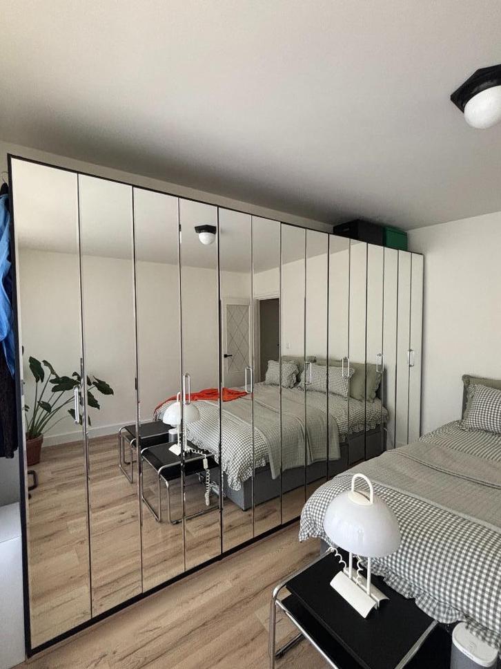 Space Age Kledingkast | Spiegel Vouwdeuren |, Huis en Inrichting, Kasten | Kledingkasten, Gebruikt, 200 cm of meer, 200 cm of meer