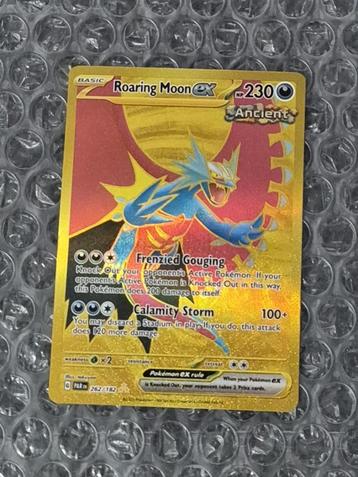 Gold Roaring Moon ex 262/182 Paradox Rift Hyper Rare Scarlet beschikbaar voor biedingen