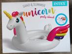 Intex MEGA unicorn party island!, Kinderen en Baby's, Speelgoed | Buiten | Opblaasfiguren, Nieuw, Ophalen