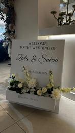 Bruiloft welkom bord/welkomstbord, Ophalen, Zo goed als nieuw, Versiering, Geboorte of Huwelijk