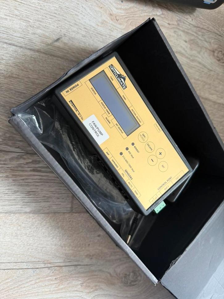 Dimlux Opticlimate Fan/Pump Control + CO₂ sensor (compleet), Hobby en Vrije tijd, Elektronica-componenten, Zo goed als nieuw, Ophalen of Verzenden