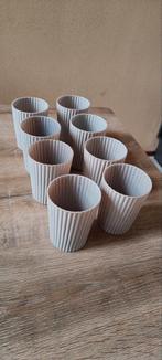 Riverdale Bekers 6 stuks grijs, Huis en Inrichting, Nieuw, Ophalen of Verzenden, Glas, Overige stijlen