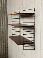 Vintage tomado wandsysteem boekenrek wandplank 1960 teakhout, Huis en Inrichting, Woonaccessoires | Wandplanken en Boekenplanken