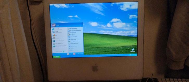 Oude iMac met Windows XP, Computers en Software, Apple Desktops, Zo goed als nieuw, iMac, HDD, Minder dan 2 Ghz, Minder dan 4 GB